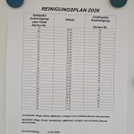 Reinigungsplan 2026